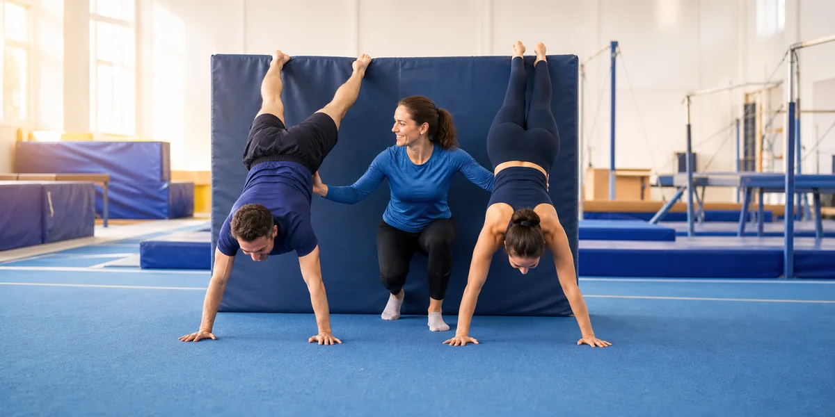 Adult gymnastics class